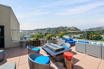 7950 West sunset los angeles, ca outdoor rooftop sky lounge